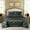 Dark Gray, variant on JML 6 Piece Silky Satin Bed in a Bag Comforter Set with Sheets,Twin, Dark Grey