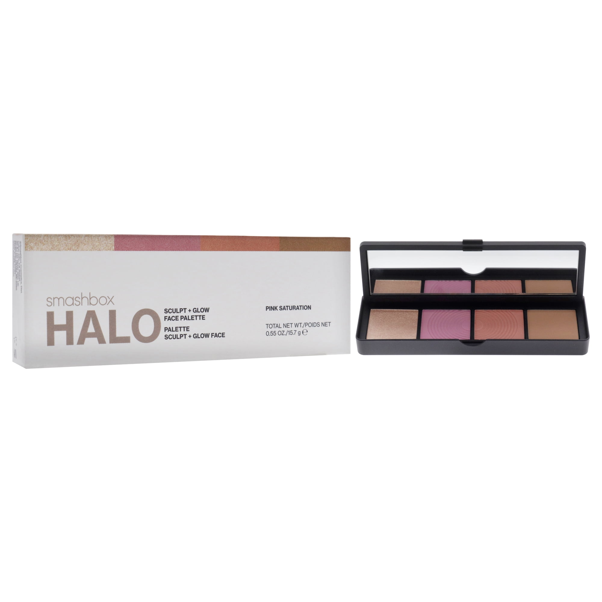 SmashBox Halo Sculpt Plus Glow Face Palette - Pink Saturation , 0.55 oz Makeup
