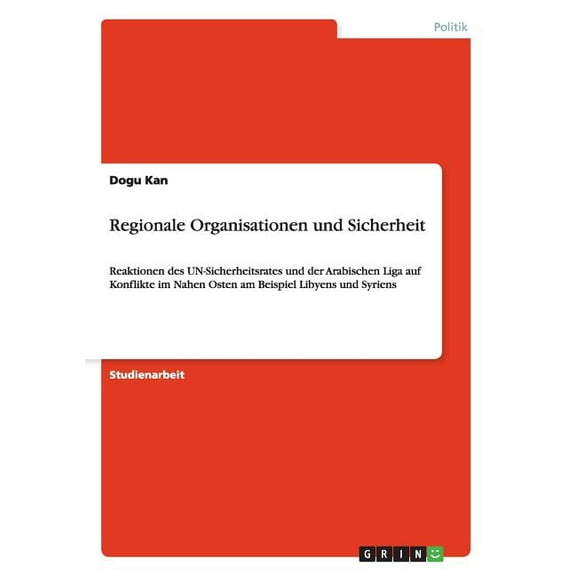 Regionale Organisationen Und Sicherheit