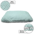 thumbnail image 3 of Modern Pet Bed, Vertical Oval Shapes Pattern with Dots Waves Curves Abstract Design, Chew Resistant Pad for Dogs and Cats Cushion with Removable Cover, 24" x 39", Pale Blue White, by Ambesonne, 3 of 4