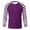 Dark Purple, variant on Striped Long Sleeve Crew Neck T-Shirt, Soft Cotton Spandex Basic Pullover for Daily Wear