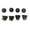 Black, variant on MRLESS 4 Sets American Football Helmet Visor Clips And Screws Set Football Helmet Secure Fit And Plastic Material