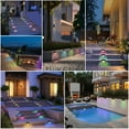thumbnail image 7 of 2/4/8/16 Pack Solar Deck Lights LED Waterproof Outdoor Solar Powered  LED Step Lights for Decks Stairs Patio Yard Garden Decor (Multicolor,4PCS), 7 of 7