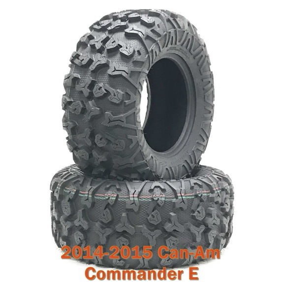 14-15 Can-Am Commander E ATV Front Tire Set 27x9R14 8PR Radial