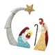 thumbnail image 1 of Conjunto de figuras de belén navideño, estatua de Jesús con luz, artesanía de mesa Estilo B, 1 of 9