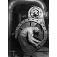 thumbnail image 2 of Power House Mechanic Working On Steam Pump. Photo By Lewis Hine History (24 x 36), 2 of 2