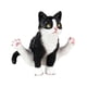 thumbnail image 5 of Figura de Gato Sunnimix Juguetes de Gato de Simulación Decoración Pas Negro, 5 of 8