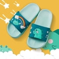 thumbnail image 3 of Toddler Dinosaur Slide Sandals Anti-Slip Beach Water Shoes Pool Home Slippers, 3 of 9