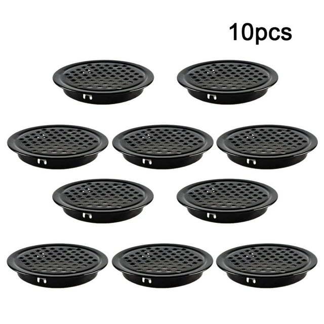 MYG 10X Cache-Grille Rond en Métal pour Armoire et Placard Ventilation Maison