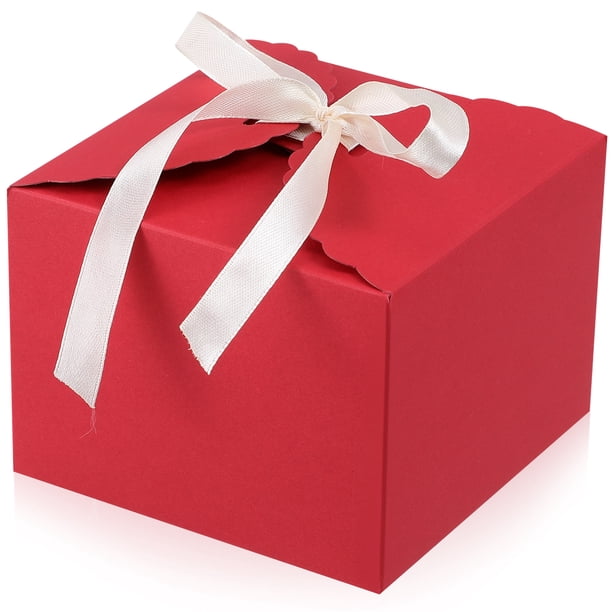 Caja de regalo para bodas: elegantes cajas de dulces para decoración de bodas, baby showers y fiestas de cumpleaños. Contenedor de papel.