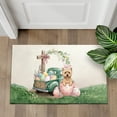 thumbnail image 4 of Easter Egg Cairn Terrier Bunny Ear Welcome Spring Truck Doormat Cairns Dog Lover Indoor Outdoor Welcome Mat - 12002, 4 of 5