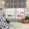 thumbnail image 5 of 2 Pack Valances for Window, Grey Paisley Short Curtains for Kitchen Bedroom Living Room, Ethnic Vintage Floral Botanical Abstract Rod Pocket Small Window Treatment Valance Drapes 42 x 12 Inch, 5 of 8