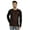 Brown, variant on Men's Regular Fit Round Neck Shirt Solid Raglan Long Sleeve T-Shirts