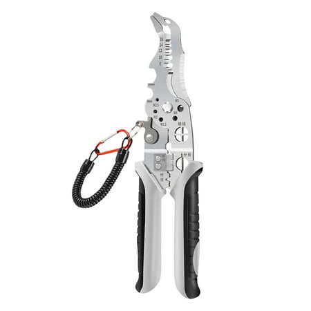 

LuoYinDa Air Moto 2024 New Upgrade Multifunctional Wire Stripper Crimper Cutter Pliers Wire Stripping Tool with Elbow Electrician Pliers Tools
