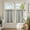 Rod Pocket Striped Charcoal Grey, variant on Striped Linen Kitchen Curtains 36 Inches Length Tier Curtains Farmhouse Modern Cafe Style Small Window Treatments Airy Light Filtering Rod Pocket for Living Room Bathroom 2 Panels Tan