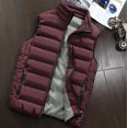 thumbnail image 3 of Ropa de marca, chaleco acolchado de algodón de talla grande para hombre, chaleco para hombre, chaqueta para hombre, chaleco sin mangas, abrigos ajustados informales de moda de invierno, 3 of 5