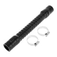 thumbnail image 1 of Ofertas Únicas 1 Juego de Manguera de Silicona Negra de 28mm/1.1" ID 300mm/11.81" Longitud 0 Grados con Abrazaderas Manguera de Refrigerante Universal, 1 of 1
