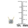 thumbnail image 3 of SZUL Women's AGS Certified 3/4 Carat Floating Round Diamond Solitaire Necklace in 14K Yellow Gold (K-L Color, I2-I3 Clarity), 3 of 6
