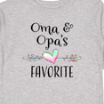 thumbnail image 4 of Inktastic Oma and Opa's Favorite- Heart Grandchild Boys or Girls Long Sleeve Toddler T-Shirt, 4 of 5