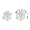 thumbnail image 2 of Acrylic Cubes 50Pcs Small Clear for Wedding and Party Decorations, 2 of 8