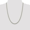 thumbnail image 5 of White Sterling Silver chain Curb Domed 24 in 5 mm 5mm, 5 of 5