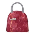 thumbnail image 1 of Disketp Abstract Red Marble Bolsa Térmica para Almuerzo, Lonchera con Abertura Amplia y Gran Capacidad, Organizador Reutilizable para Mujeres, Hombres y Adultos, 1 of 6