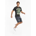 thumbnail image 4 of NBA Milwaukee Bucks Men's & Men's Big and Tall Mineral Wash Graphic Shorts, Sizes XS–5XB, 4 of 5