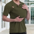 thumbnail image 3 of Jowamay Kangaroo Shirt for Dad V Neck Casual Comfort T Shirt with Kangaroo Pouch Slim Fit Summer Tops for Shopping, 3 of 5
