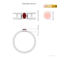 thumbnail image 4 of ANGARA Natural Marquise Ruby Solitaire Parallel Split Shank Ring in 14K White Gold for Women (Size-5x2.5mm) | July Birthstone, Birthday, Anniversary, Jewelry Gift for Women | Natural Ruby Ring, 4 of 9