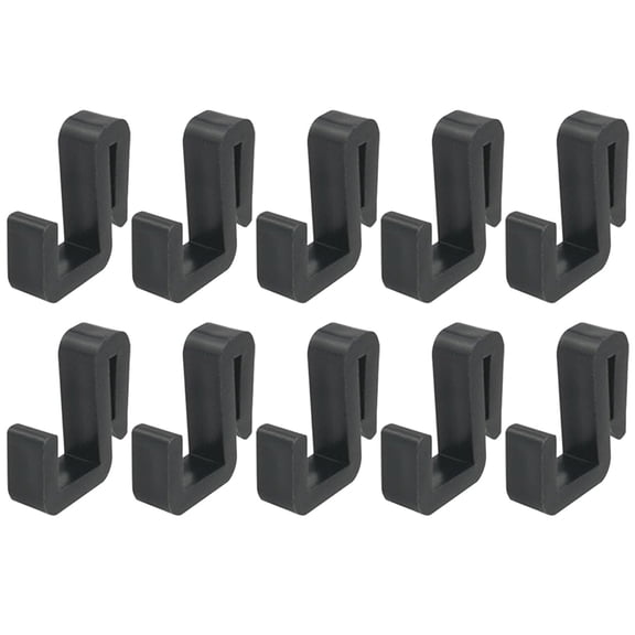 S-Shaped Hanger Hooks,Clip-On Hanging Hooks,Plastic Pegboard Hooks,Plastic Storage Hanger,0.39X0.96 Inch Mini Hanging Hooks,Clip Hangers for Organizing Towels Bags and Clothes Garage,Black 10PCS