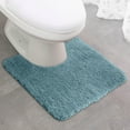 thumbnail image 3 of weibbin Toilet Rugs U Shaped Bathroom Rug, Machine Washable Non Slip Quick Dry Super Absorbent Ultra Thin Toilet Mats for Bathroom Toilet, Absorbing Door Mat, 3 of 5