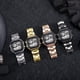 thumbnail image 3 of Reloj electrónico para hombre con correa de acero cuadrada Reloj electrónico de negocios para hombre, 3 of 6