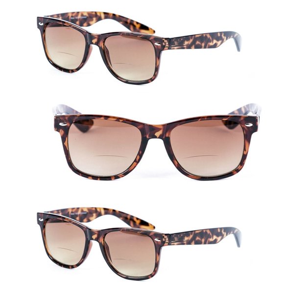 Classic Bifocal Reading Sunglasses For Men And Women Outdoor Sun Reading Glasses - Tortoise/Tortoise - 1.75
