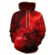 thumbnail image 3 of Sudadera con capucha con estampado 3D de esqueleto para hombre, jersey con diseño de cordón, Tops de primavera, Otoño e Invierno, 3 of 5
