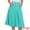 Teal, variant on DARING DIVA Women's Midi Tiered Pleated Elastic Waist A-Line Skirt XL Purple