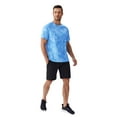 thumbnail image 2 of Pinspark Men's Rash Guard Swim Shirt UPF50+ Sun Protection Quick Dry Athletic Water Shirts for Men Surf Hiking Blue L, 2 of 7