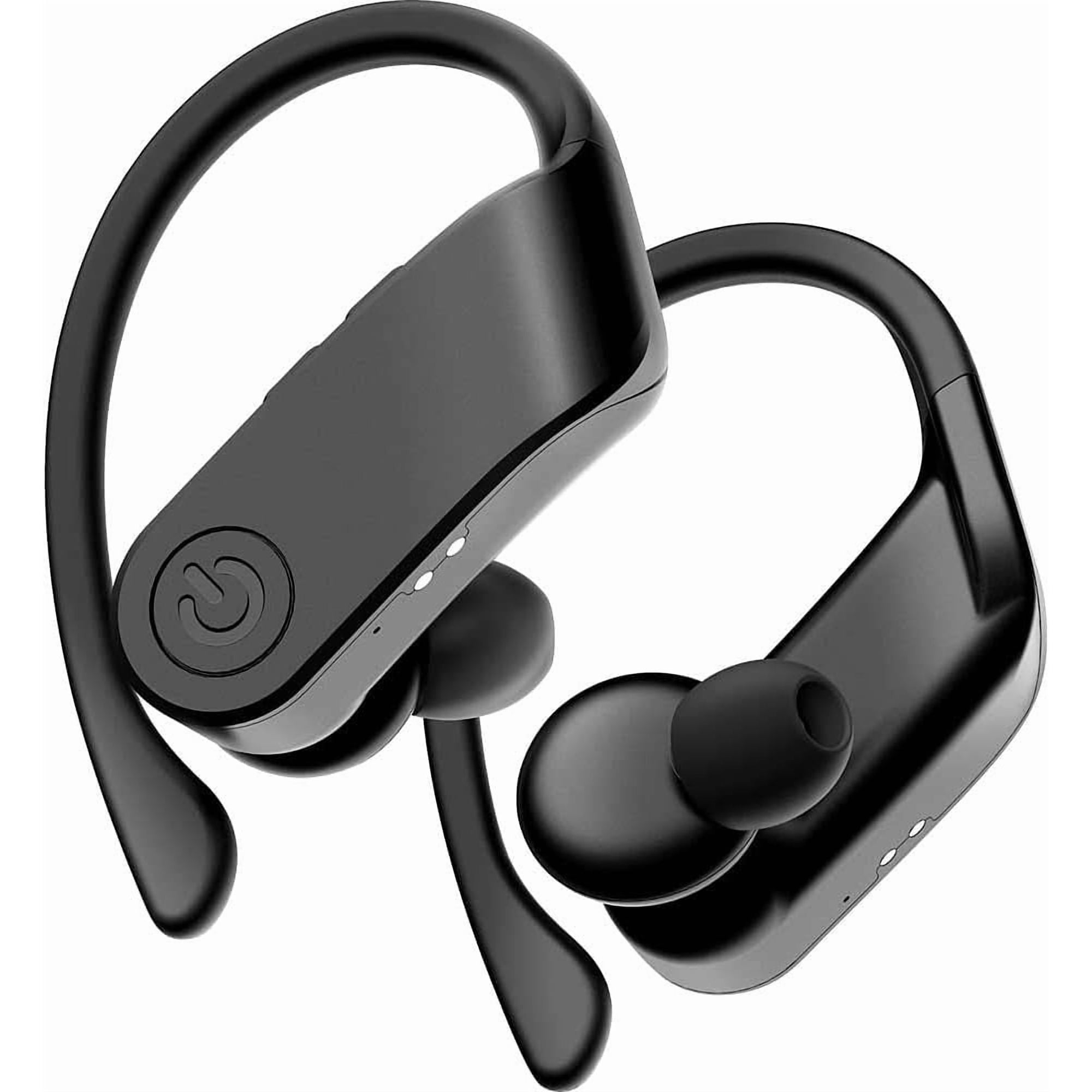 COBY True Sport Wireless Earbuds with Playback Controls, Bluetooth Earbuds for Phones & iPads, Black