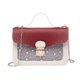 thumbnail image 1 of Bolso pequeño cuadrado de PU con cierre de tapa, bolso con cadena y estampado de estrellas, bolso bandolera para mujer, 1 of 5