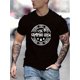 thumbnail image 1 of Camiseta con estampado de equipo de camping, camisetas para hombre, camiseta informal de manga corta para verano, 1 of 5