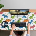 thumbnail image 4 of Long Mouse Pads for Desk,White Dinosaurs Bones Plants Pattern Desk Mats on Top Of Desks, Desk Mouse Pad Extra Large with 3mm Non-Slip Base and Stitched Edge for Gaming,Office,Work,Home 47.3"x23.6", 4 of 6