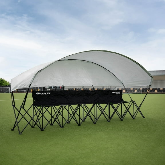 QUICKPLAY USA Steel Cushioned Easy Set-Up Outdoor Benches