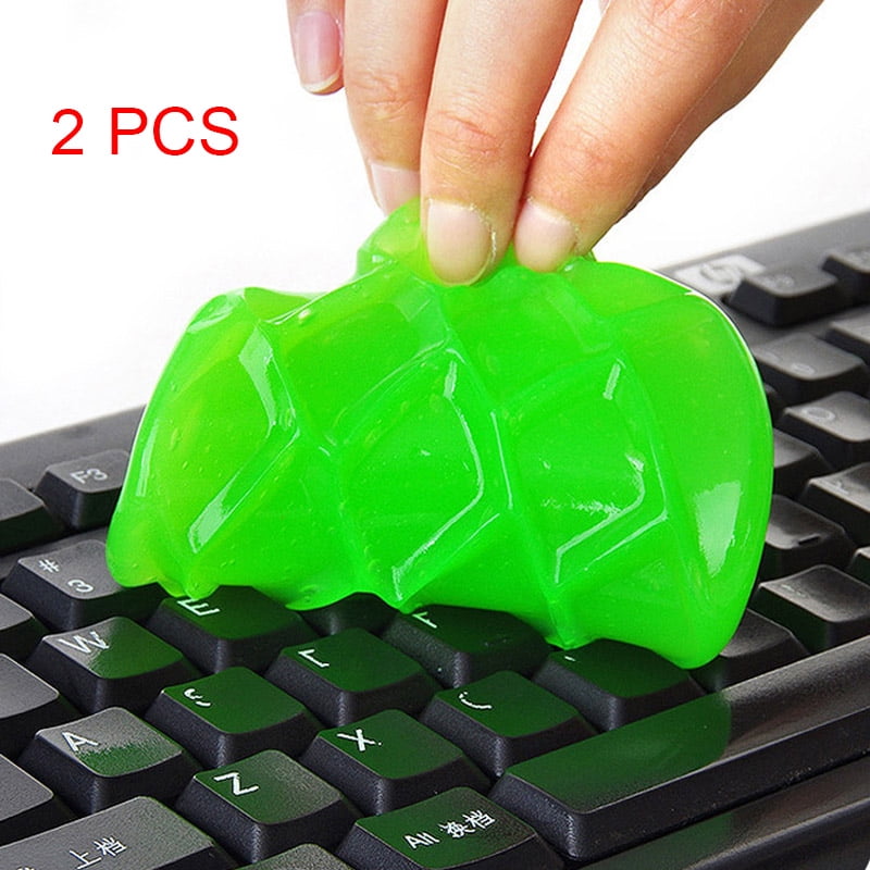 2 X Keyboard Jelly Dust Remover Cleaner Car Cleaning Gum Gel Sticky Dust Remover 