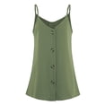 thumbnail image 5 of Viikei Womens Camisoles and Tanks Plus Size Tank Tops for Women Camisoles for Women Tops Solid Buttons V-neck Vest Sling Camisole Sleeveless T-Shirt, 5 of 7