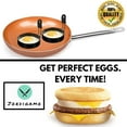 thumbnail image 4 of JORDIGAMO Professional Egg Ring Set For Frying Shaping Eggs - Round Egg Cooker Rings For Cooking - Stainless Steel Non Stick Mold Shaper Circles For Fried Egg McMuffin Sandwiches - Egg Maker Molds, 4 of 7