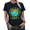 Black, variant on Happy Earth Day Floral Crown Earth Graphic Tees Womans Tshirt Shirts White/Black S-5XL Tops