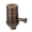 Antique Bronze Finish, variant on B&P Lamp® Edison Size Full Dimmer Socket In Polished and Lacquered, 1/4IP Bottom Cap