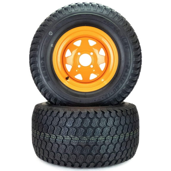 (2) Super Turf Tire Assemblies 24x12.00-12 Scag Patriot Tiger Cat II 61" 481850