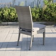 thumbnail image 2 of Aaron Outdoor Wicker Dining Chairs With Cushion (Set of 8) - Gray/Dark Gray, 2 of 10