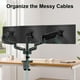 thumbnail image 2 of Soporte para Monitor Triple MOUNT PRO Negro con Brazos de Resorte de Gas Ajustables para Tres Pantal, 2 of 9