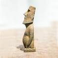 thumbnail image 4 of Easter Island Moai Statue Handmade Craft Ornament, Greek Artisan-Made Natural No Chemical Additives, Home Decoration Study Tea Pet Figurine Gift For Easter Birthdays, 4 of 5